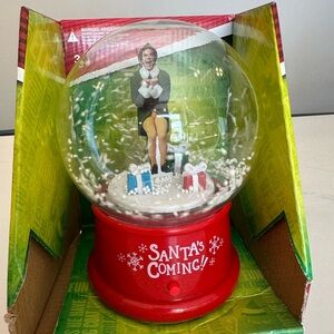 Santa's Coming! Buddy the Elf Musical Snow Globe